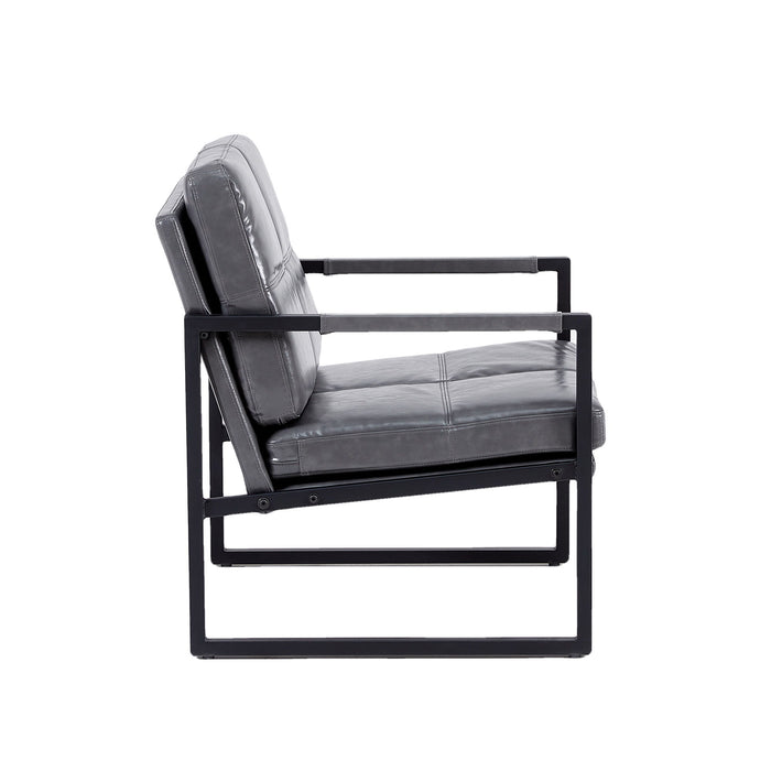 PU Leather Leisure Metal Frame Recliner Chair For Living Room And Bedroom Furniture