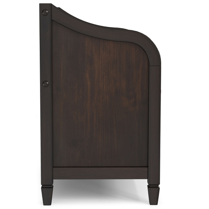 Connaught - Small Entryway Storage Bench - Chestnut Brown