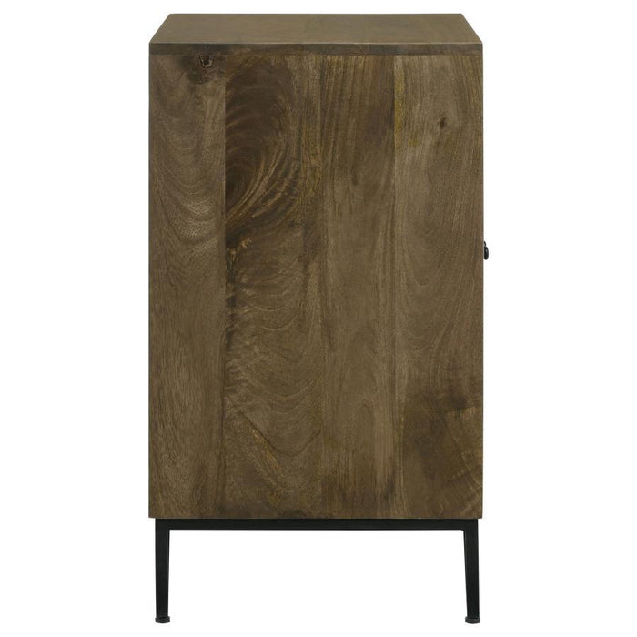 Zaria - 2-Door Wooden Accent Cabinet - Brown