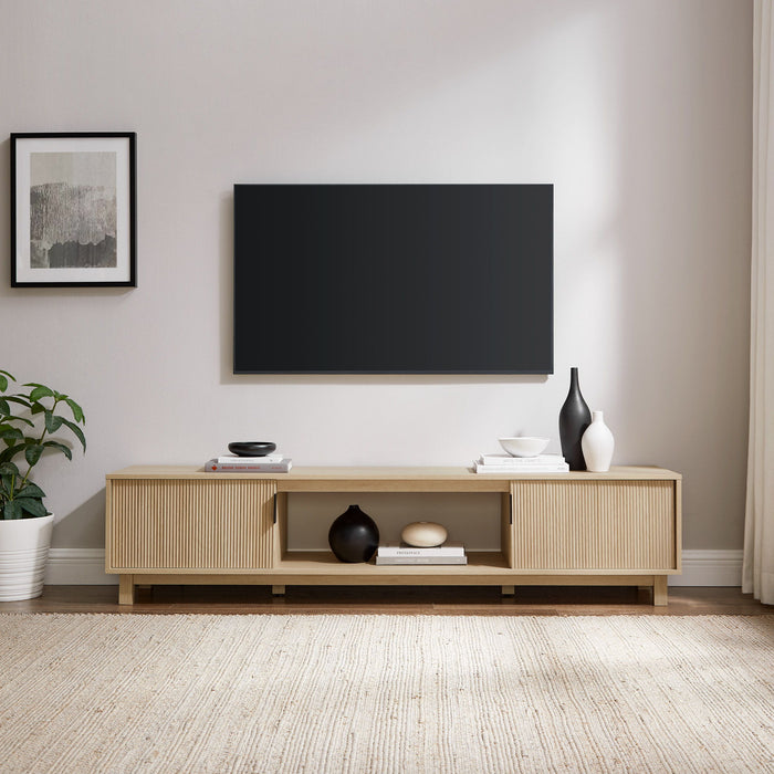 Modern Fluted Door Minimalist TV Stand