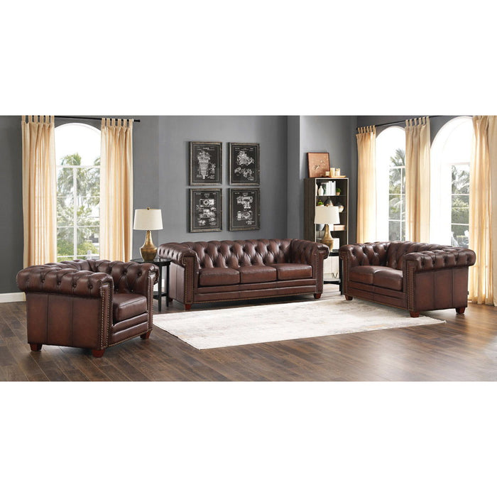 Stanwood - Leather Sofa - Caramel