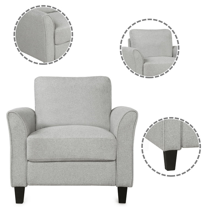 Living Room Furniture Armrest Single Sofa And Loveseat Sofa