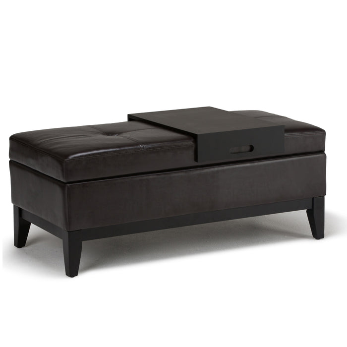 Oregon - Storage Ottoman Bench with Tray