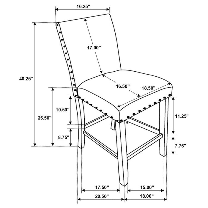 Ralland - Upholstered Bar Stools With Nailhead Trim (Set of 2)