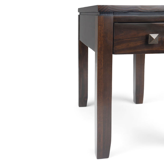 Cosmopolitan - Narrow Side Table - Mahogany Brown