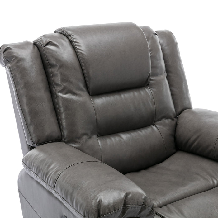 2 Seater Home Theater Recliner Manual Recliner Chair With A Storage Box And Two Cup Holders For Living Room