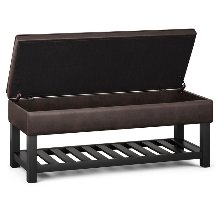 Cosmopolitan - Storage Ottoman Bench with Open Bottom