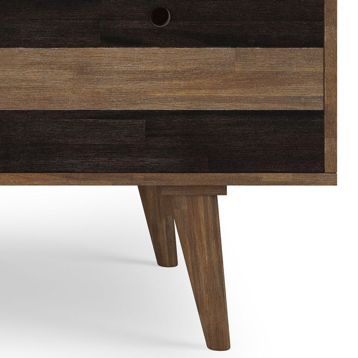 Clarkson - Desk With Side Drawers - Rustic Natural Aged Brown