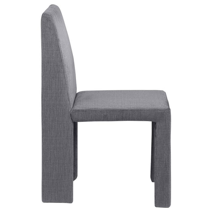 Tordera - Velvet Upholstered Dining Side Chair (Set of 2) - Gray