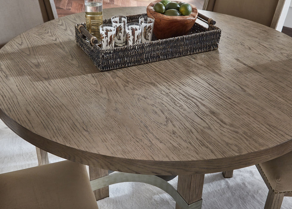 Chrestner - Gray - Round Dining Room Table