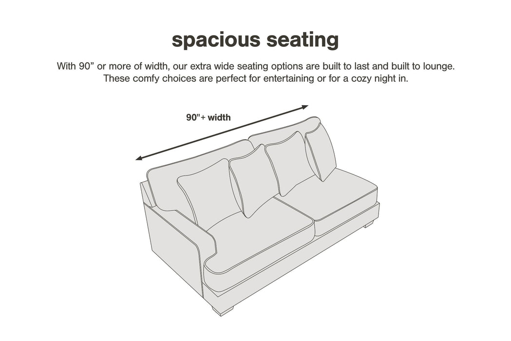 Bindura - Mineral - Sofa With Drop Down Table