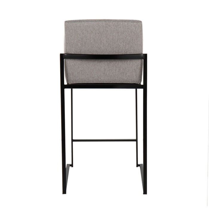 Fuji - Contemporary Modern Elegance, High Back Counter Stool