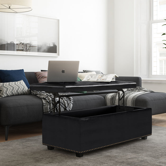 Hamilton - Lift Top Rectangular Storage Ottoman