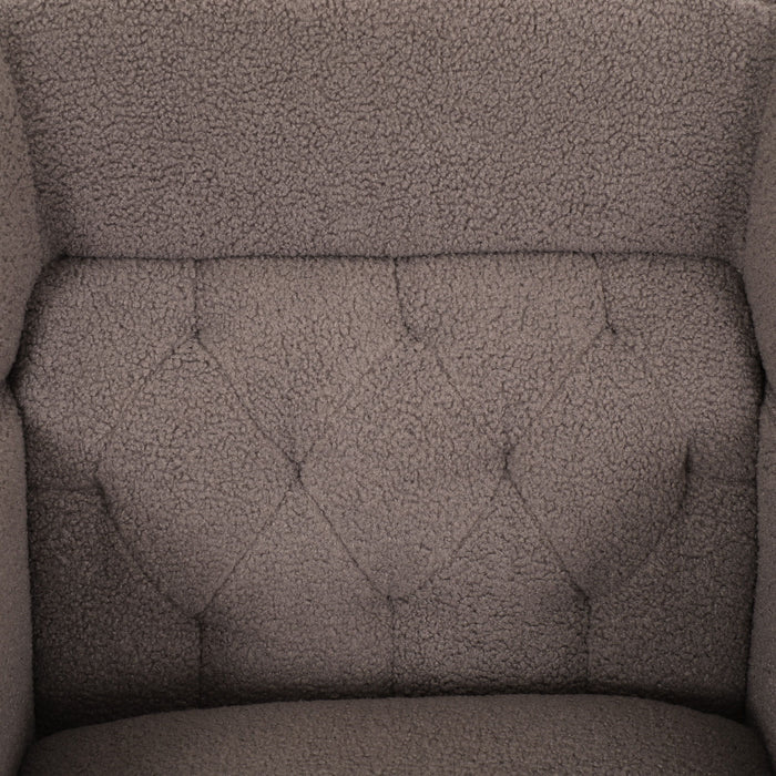 Upholstered Accent Chair Tufted Armchair For Living Room And Bedroom