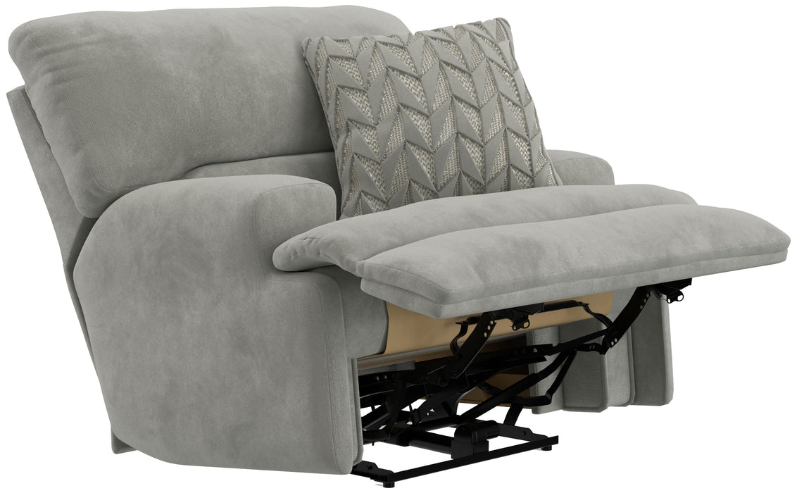 Renaldo - Power Lay Flat Recliner With Zero Gravity - Stone