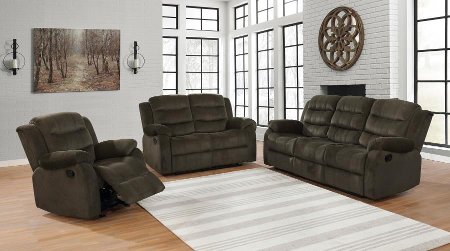 Rodman - Upholstered Glider Recliner - Chocolate