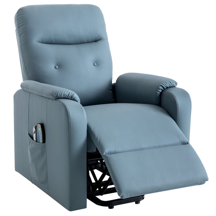 Massage Recliner Chair Electric Power Lift Chairs With Side Pocket, Adjustable Massage And Heating Function For Adults And Seniors