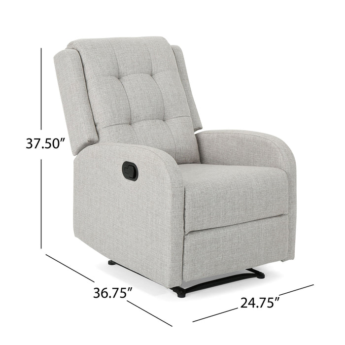 Wide - Manual Standard Recliner - Beige