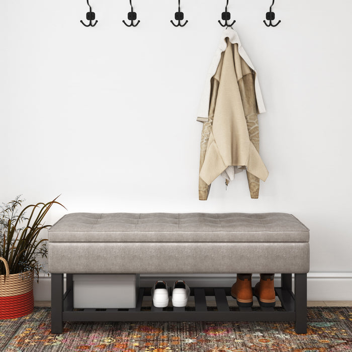 Cosmopolitan - Storage Ottoman Bench with Open Bottom