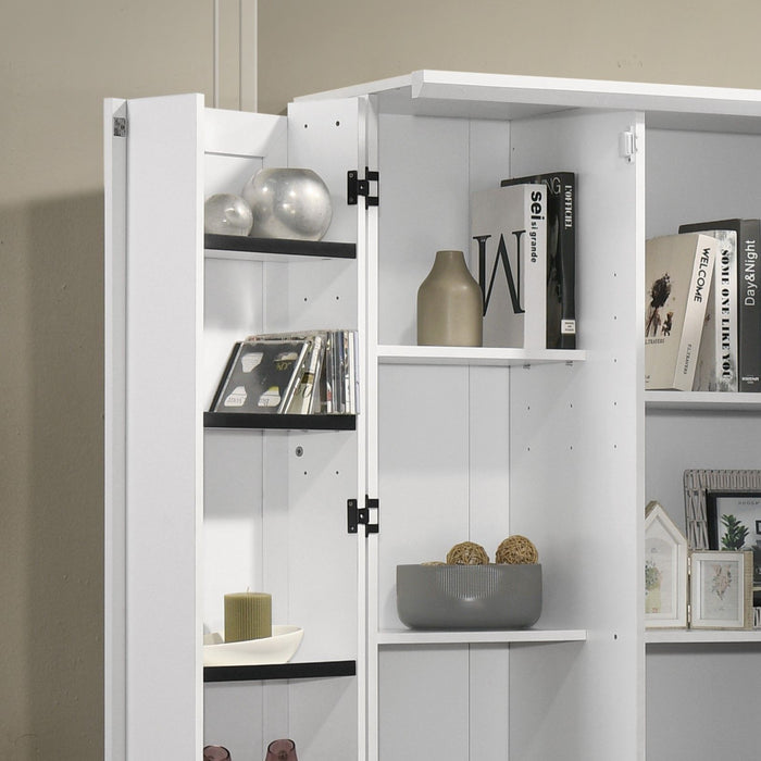 Lincoln - Storage Cabinet With Swing-Out Storage Door - White