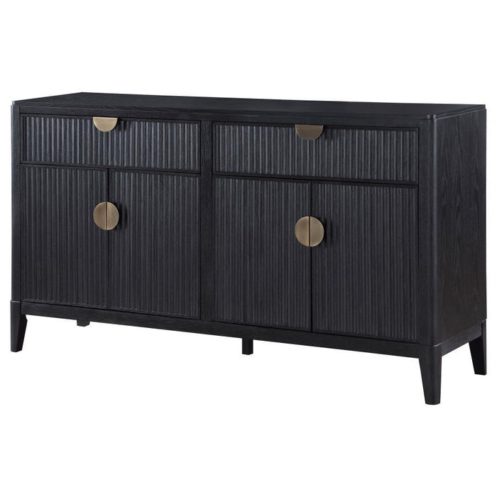 Brookmead - 2-Drawer Sideboard Buffet With Storage Cabinet - Black