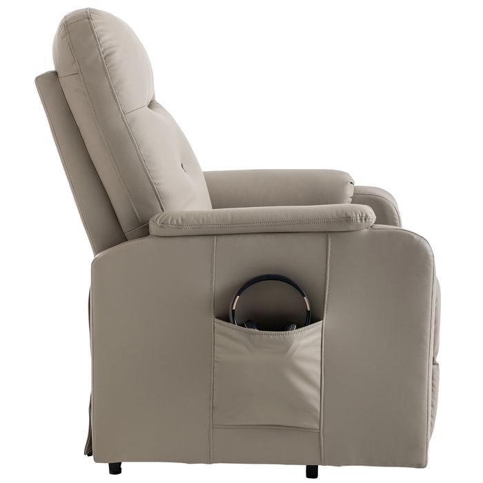 Massage Recliner Chair Electric Power Lift Chairs With Side Pocket, Adjustable Massage And Heating Function For Adults And Seniors