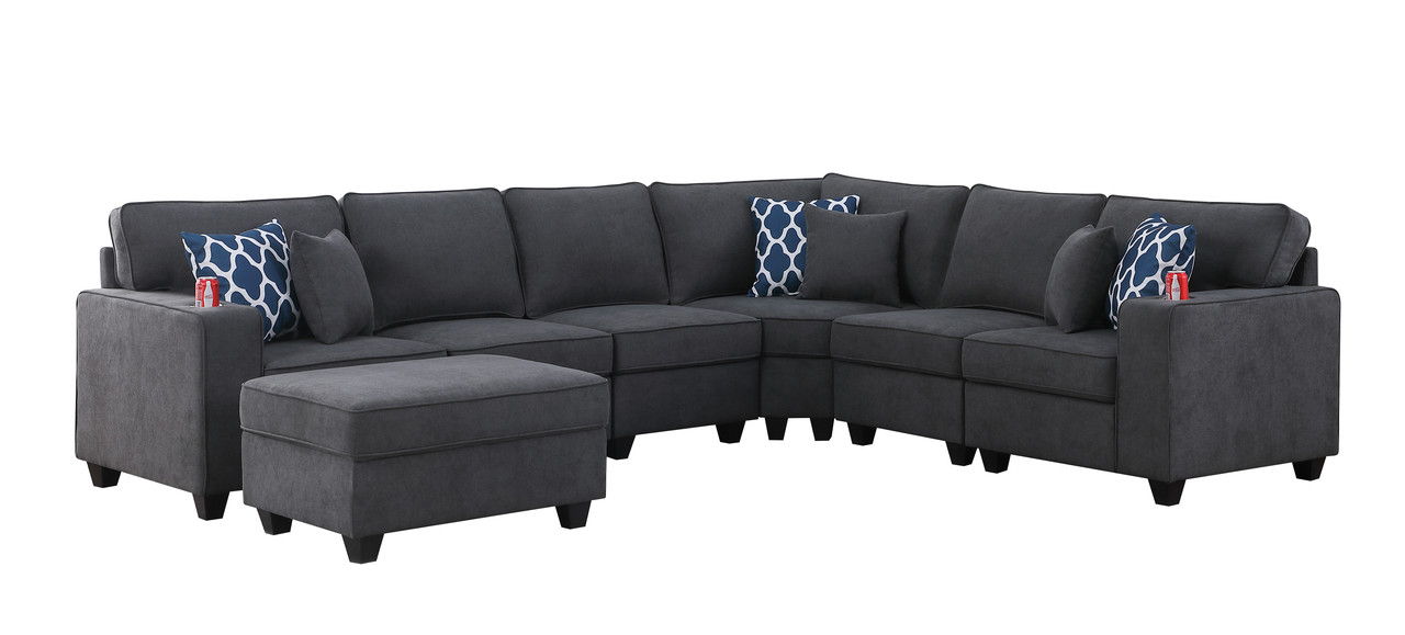 Cooper - Woven 7 Piece Sectional Sofa