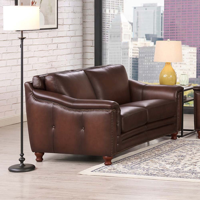 Belfast - Top Grain Leather Loveseat