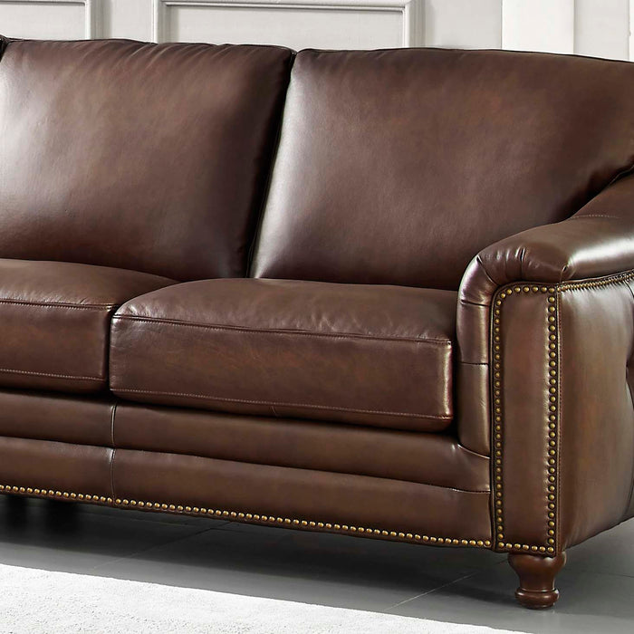 Belfast - Sectional Leather - Brown