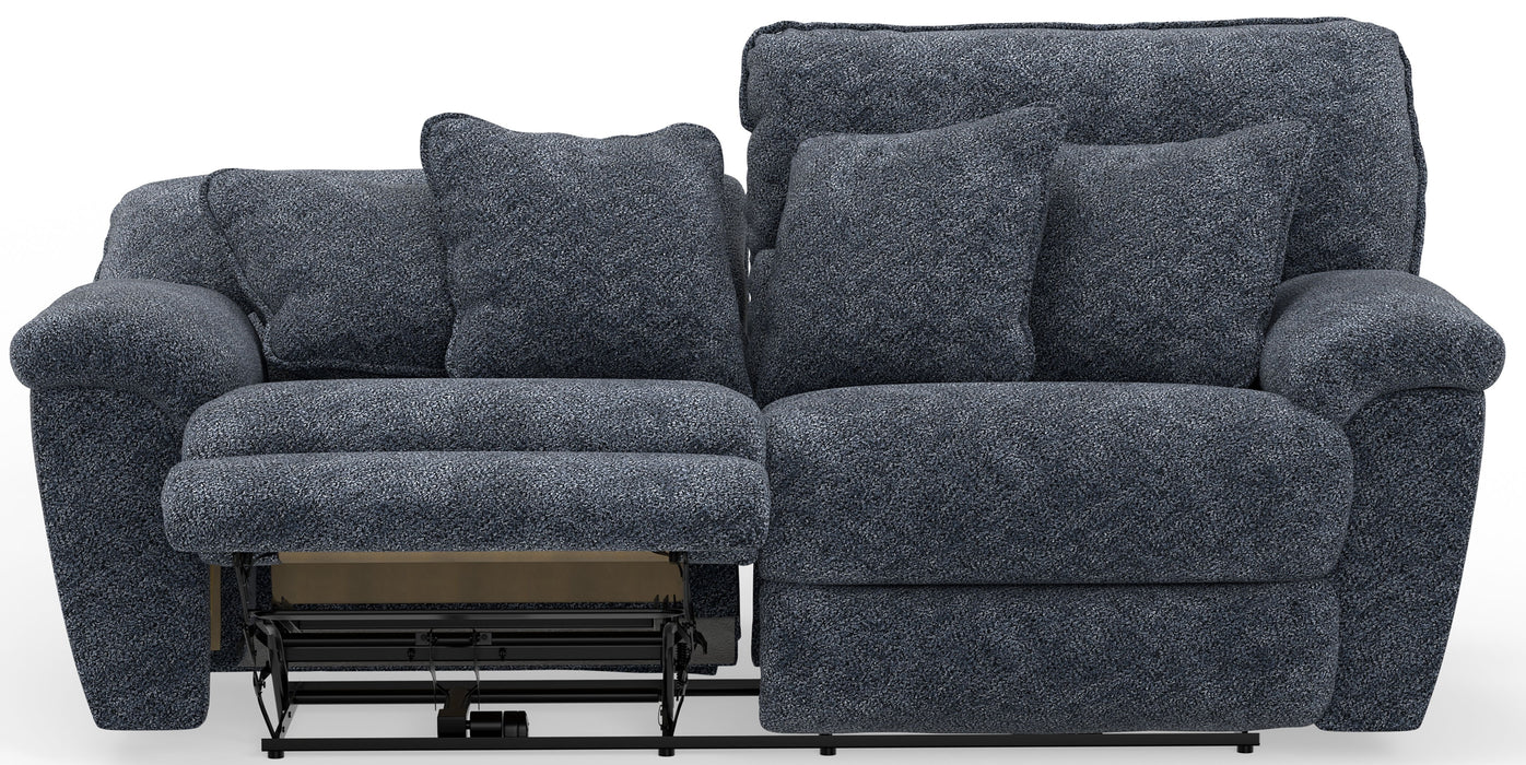 Paxon - Deep Seat Power Reclining Sofa With Power Adjustable Headrest - Smoke