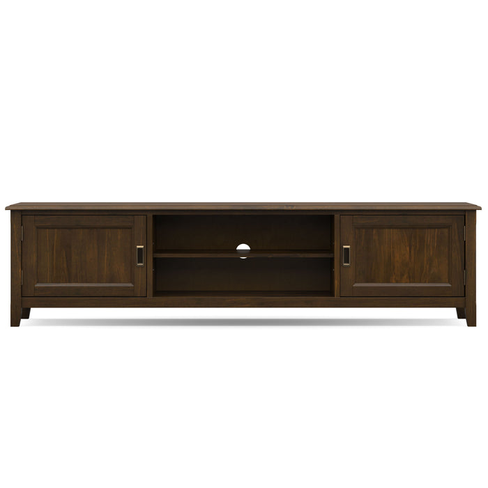 Burlington - 72" Low TV Media Stand - Mahogany Brown