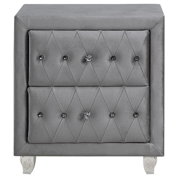 Deanna - Upholstered 2-Drawer Nightstand