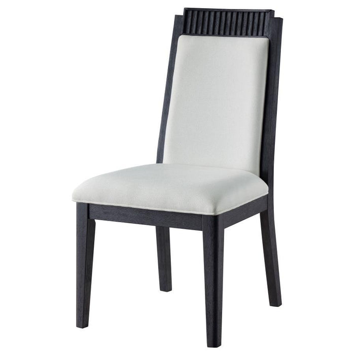 Brookmead - Upholstered Dining Side Chair (Set of 2) - Ivory And Black