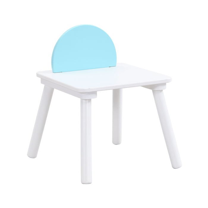 Children's Panel Table With 4 Chairs - White