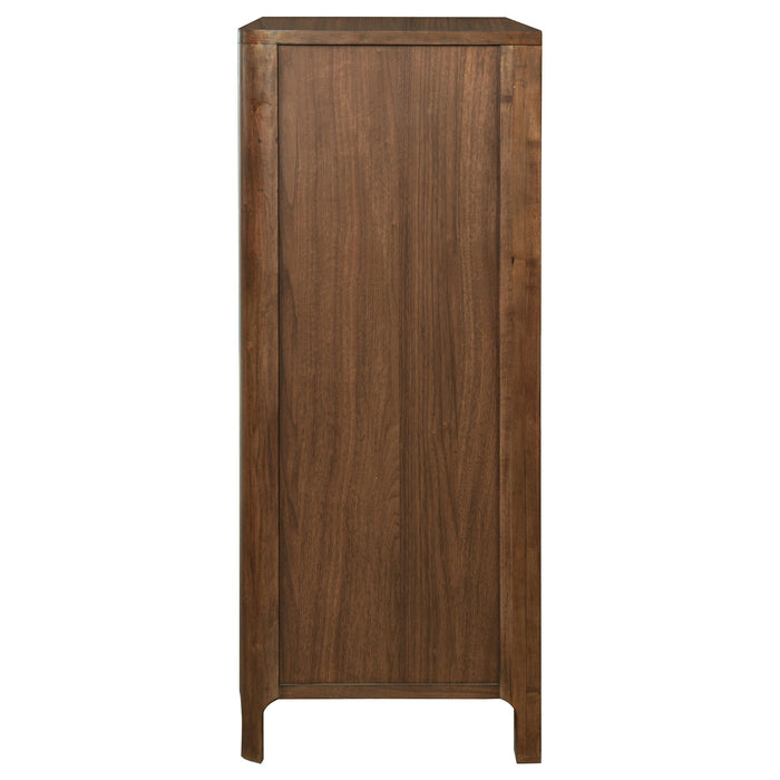 Maderia - 5-Drawer Chest Of Drawers - Walnut