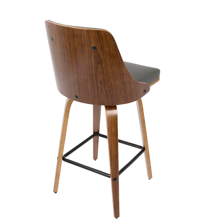 Gianna - Mid Century Modern Counter Stool (Set of 2)