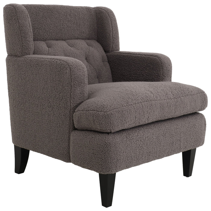 Upholstered Accent Chair Tufted Armchair For Living Room And Bedroom