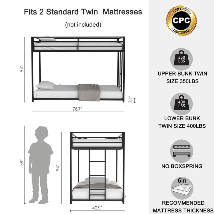 Adam - Metal Bunk Bed