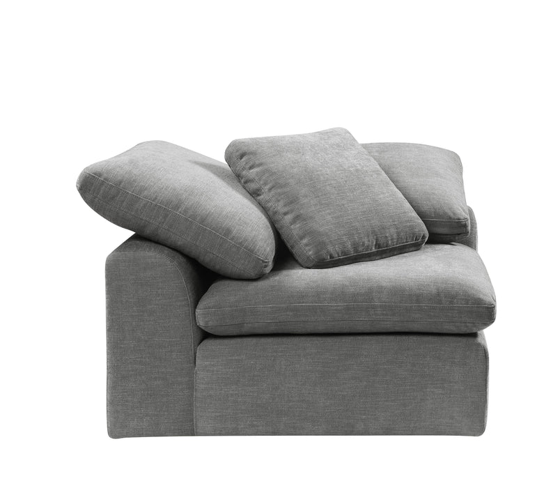 Naveen - Linen Modular Sectional Sofa With Ottoman - Gray