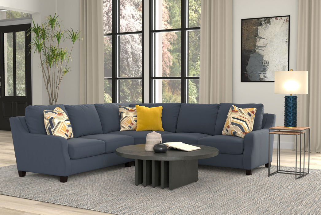 Foley - Sectional With Comfort Coil Seating And 4 Included Accent Pillows