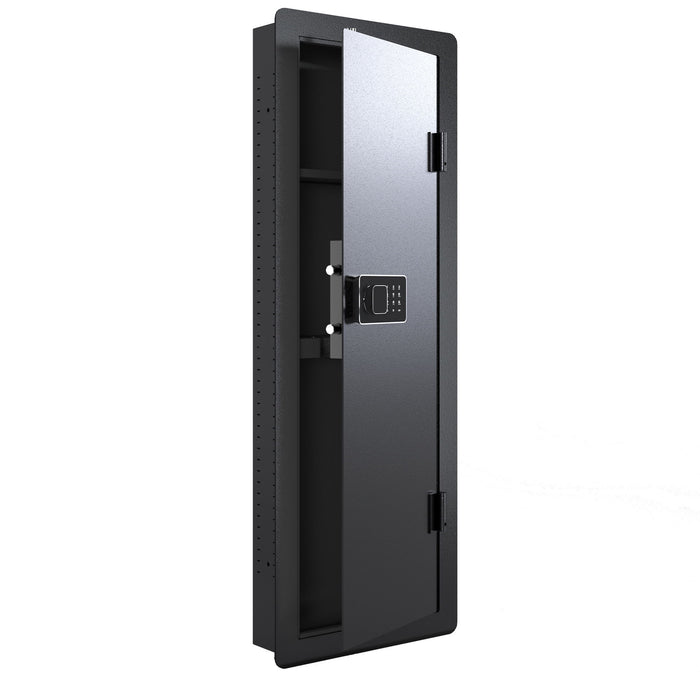 Wall Gun Safe, Gun Safes For Home, Gun Safes & Cabinets, Wall Safes Between The Studs, Quick Access Rifle Safe With Removable Shelf And Digital Keypad