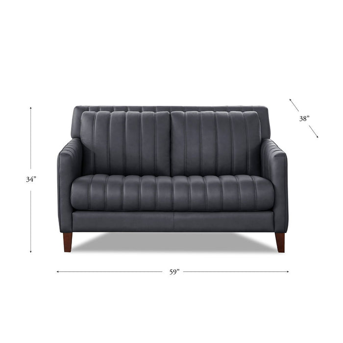 Ennis - Leather Loveseat