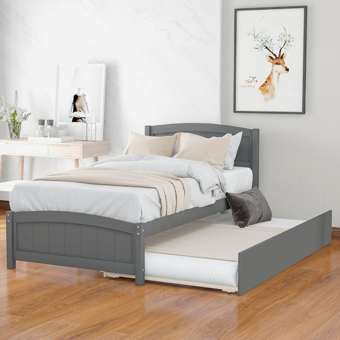 Platform Bed With Trundle