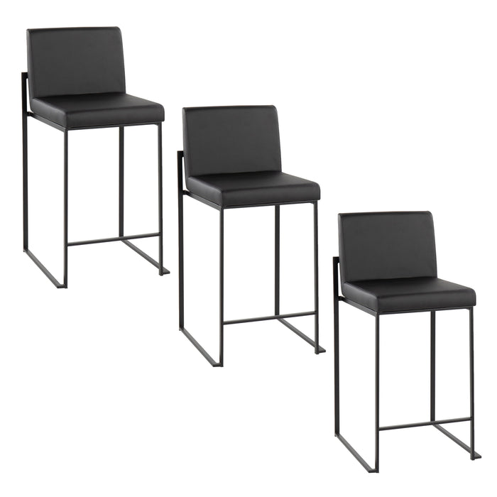 Fuji - Contemporary Modern Elegance, High Back Counter Stool