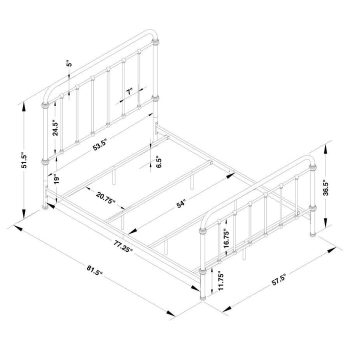 Livingston - Metal Open Frame Bed