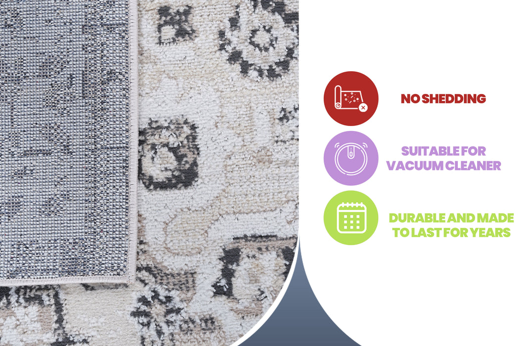 Medallion Non-Shedding Living Room Bedroom Dining Home Office Stylish And Stain Resistant Area Rug