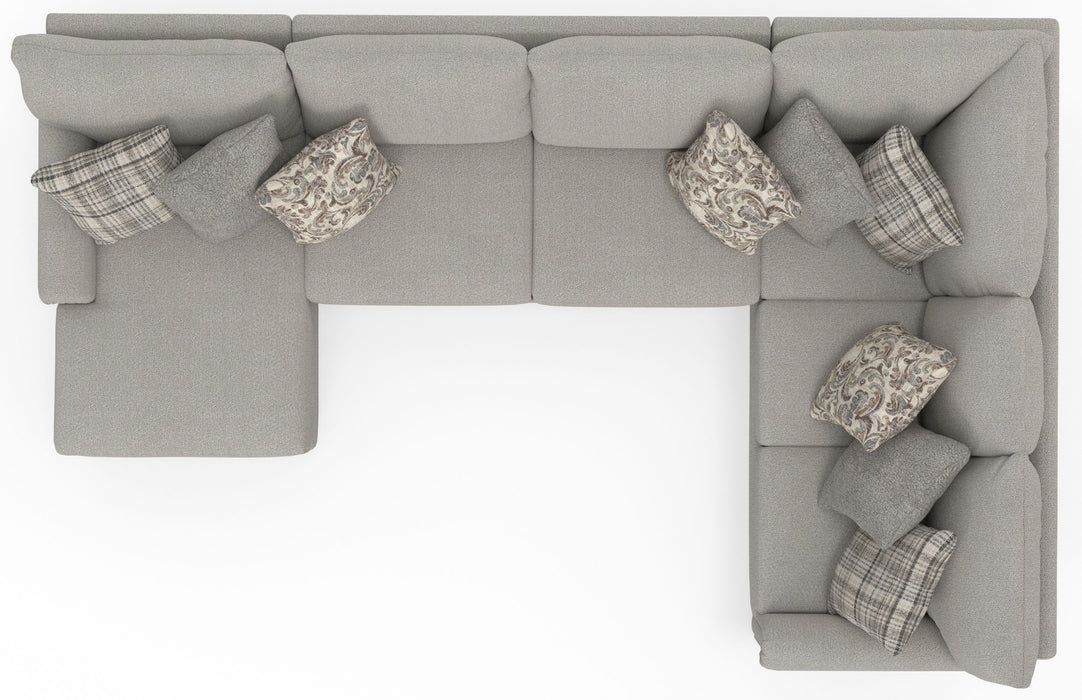 Livingston - Sectional With Comfort Coil Seating And Accent Pillows