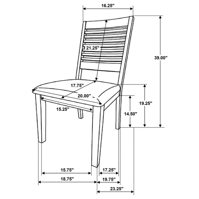 Scottsdale - Dining Side Chair (Set of 2) - Brown Washed