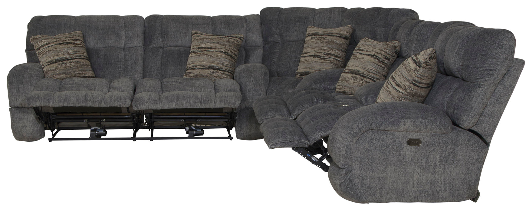 Ashland - Reclining Sectional With 4 Lay Flat Reclining Seats