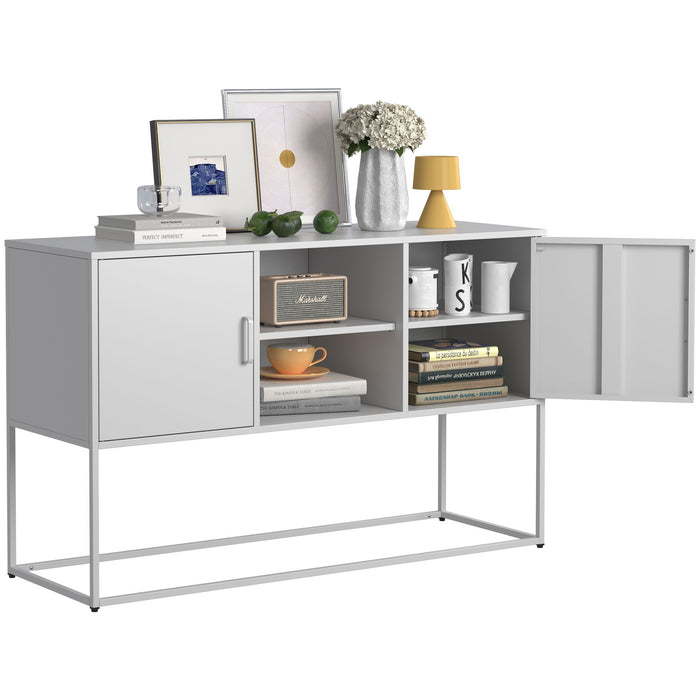 Modern Sideboard Buffet With Plenty Of Storage Space, Anti-Tilt Mechanism, Elegant Handles, Silent Magnetic Closure And Eco-Friendly Finish For Kitchen, Dining Room And Living Room